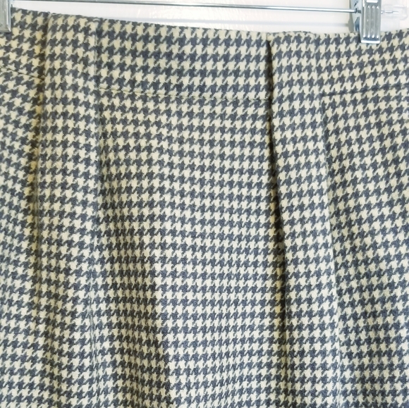 Vintage Jones New York Houndstooth 100% Pure Wool Skirt - Picture 8 of 15